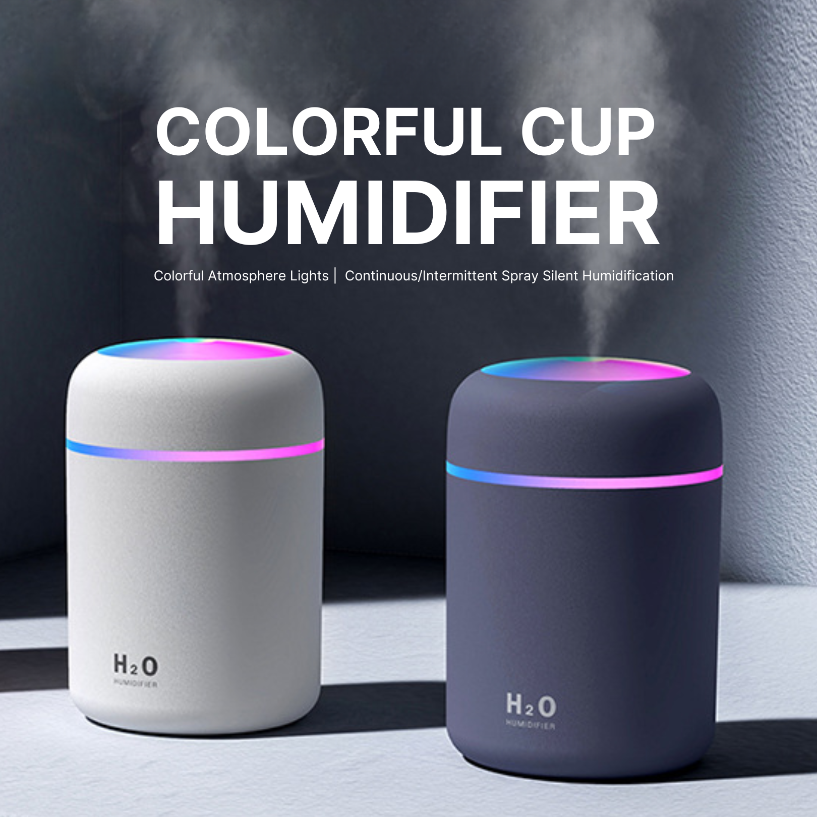 Portable RGB LED Humidifier H09 Oil Diffuser