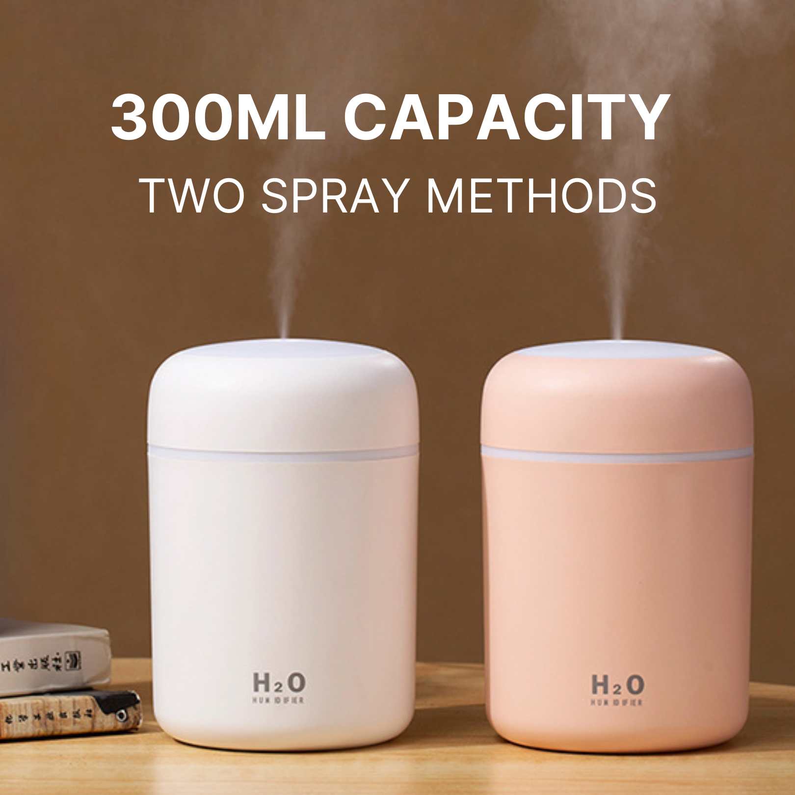 Portable RGB LED Humidifier H09 Oil Diffuser