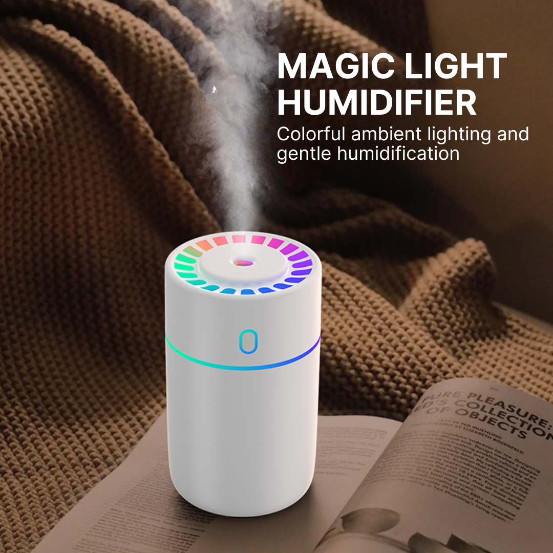 Portable Humidifier with RGB Ambient Color Effects &Speed control 230ml