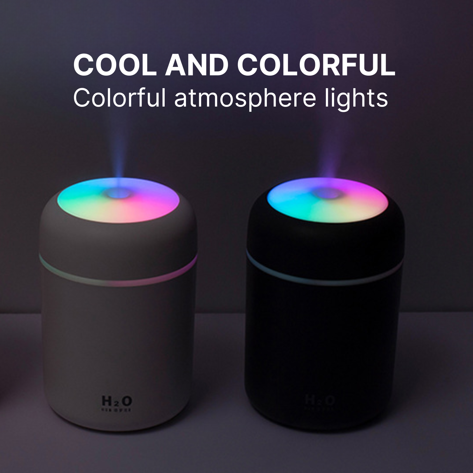 Portable RGB LED Humidifier H09 Oil Diffuser