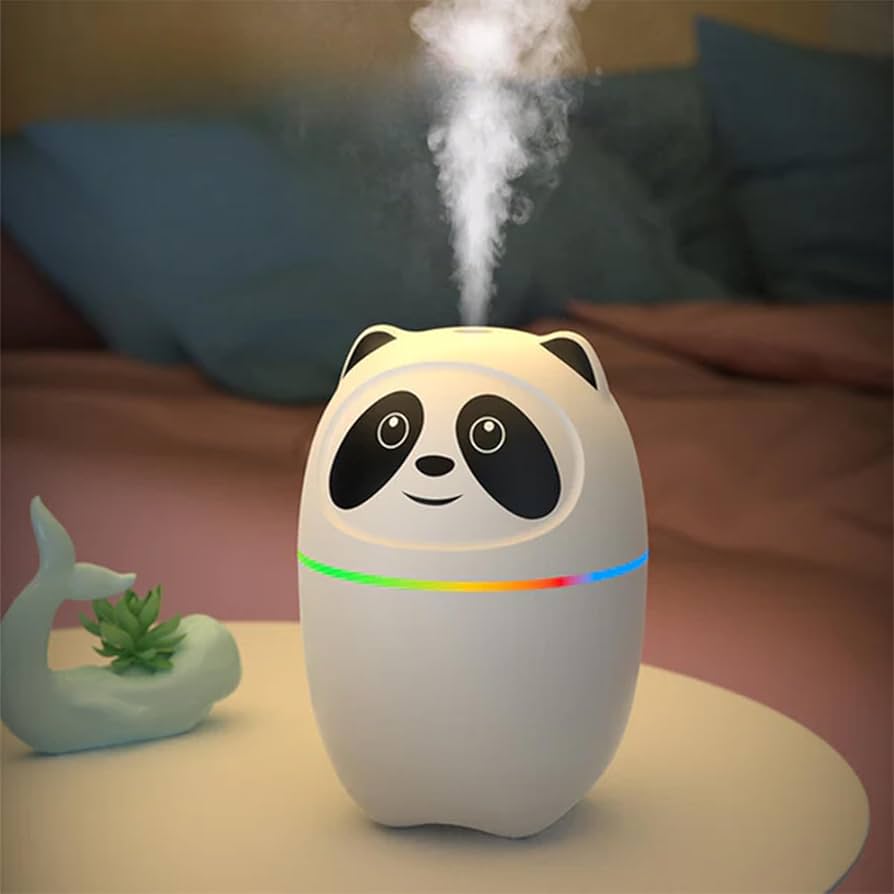 Cute Panda Mini Air Humidifier A10 – Perfect for Desk, Travel, Car & Office