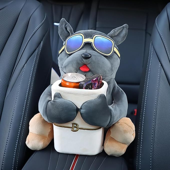 Multifunctional Dog Shape Car Trash Can And Storage Box