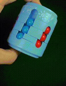 3D Rotating Magic Colorful Bean Cube