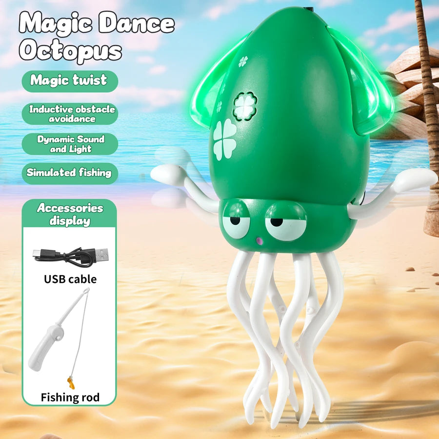 Electric Dancing Octopus Toy with Smart Obstacle Sensor