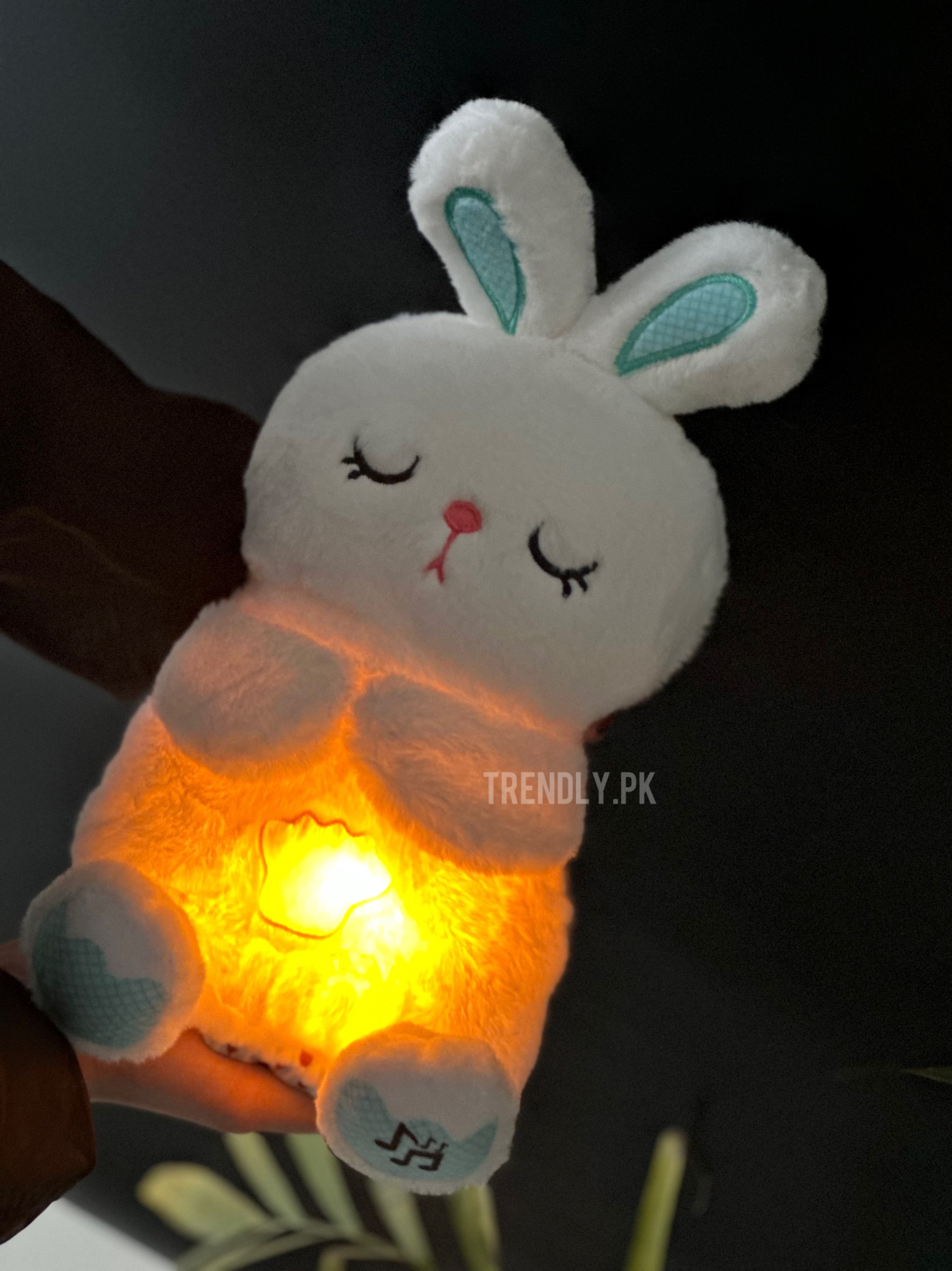 Breathing Bunny Plush Soft Toy - Teddy bear