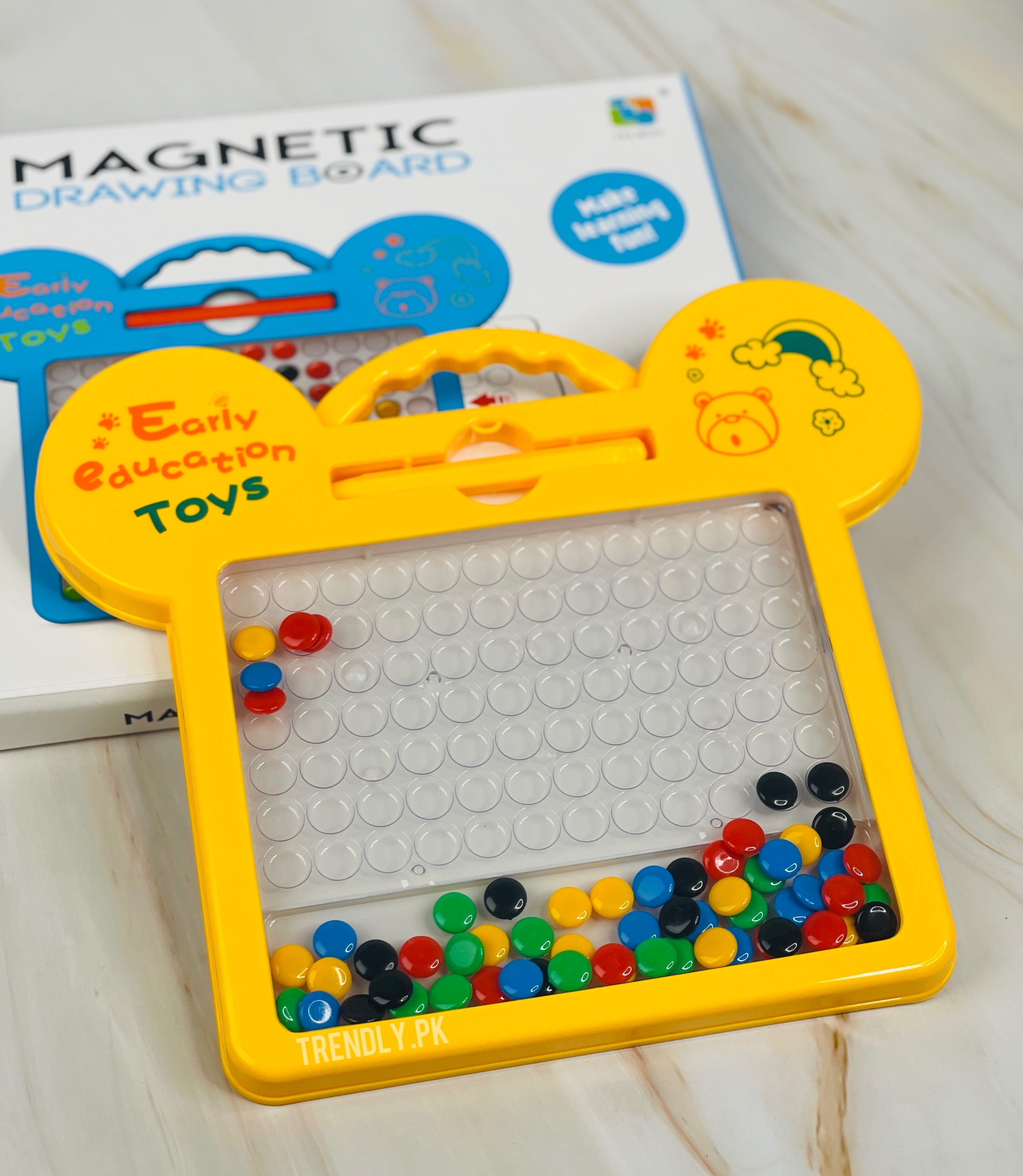 Educational Cat Style Magnetic Beads Drawing Board