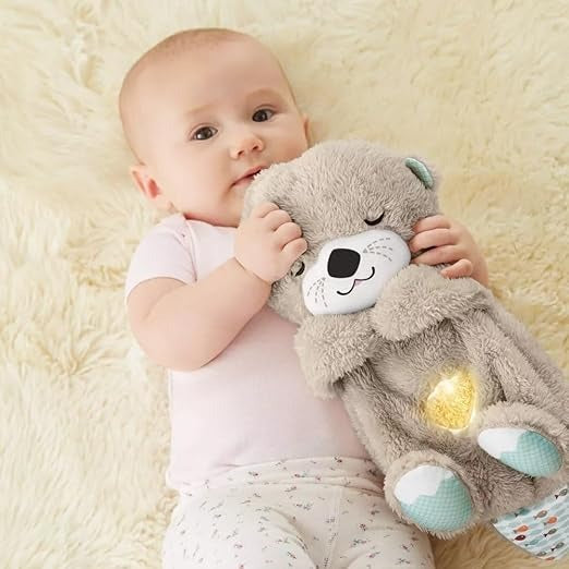 Sleep Time Companion-Plush Baby Toy with Music, Soft Lights, and Breathing Effect