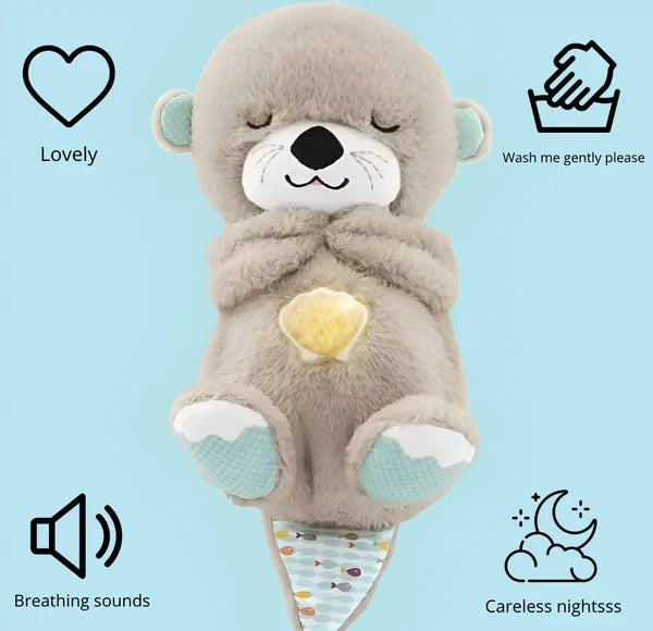 Sleep Time Companion-Plush Baby Toy with Music, Soft Lights, and Breathing Effect