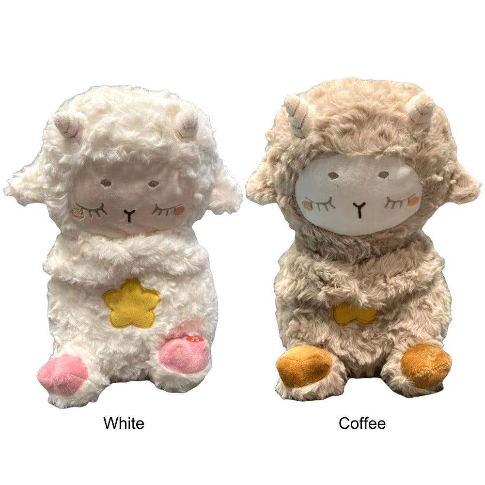 Adorable Lamb Baby Sleep Toy with Light & Realistic Breathing Effect