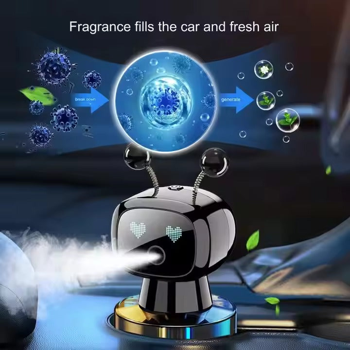 Smart Robot Car Air Freshener-  Long-lasting Scent & Humidifier