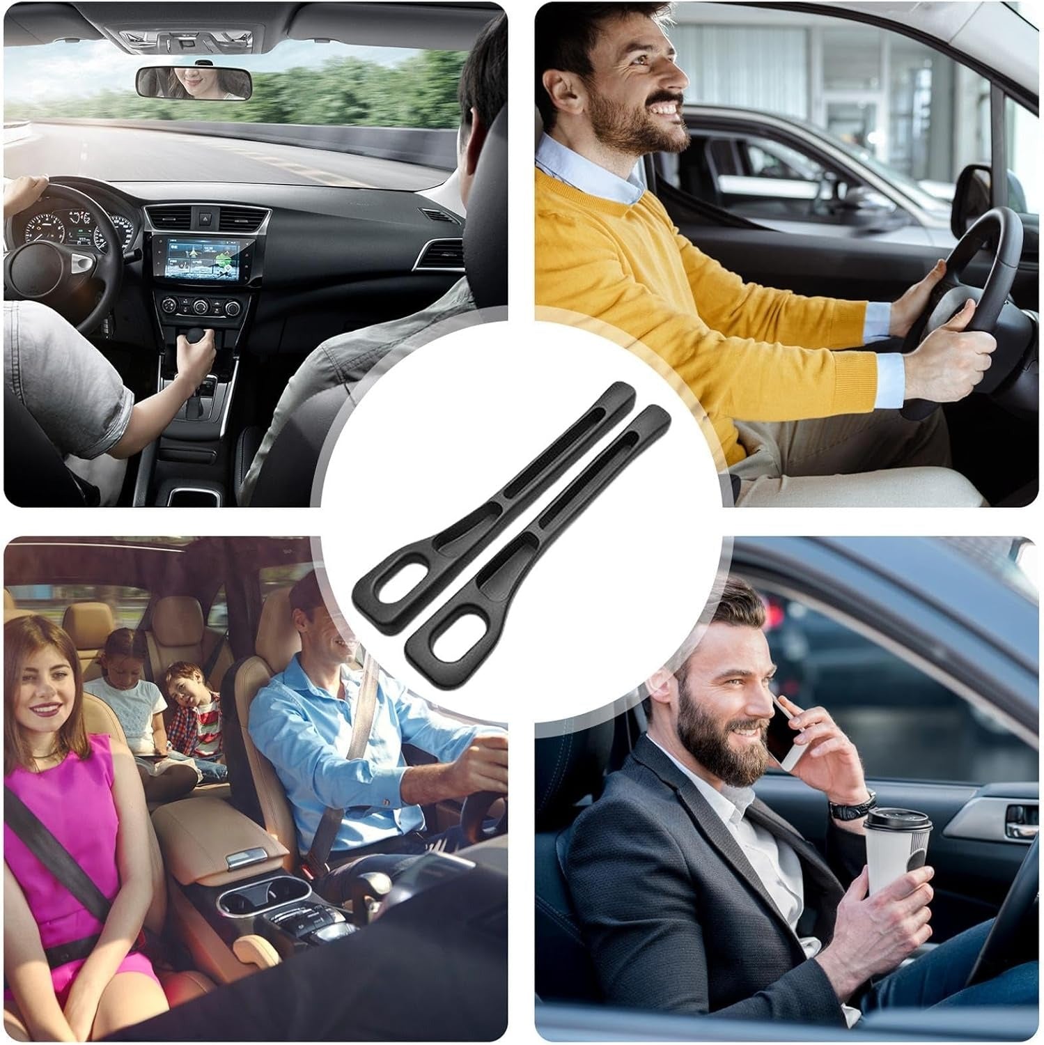 Car Seat Gap Filler Organizer (black) single
