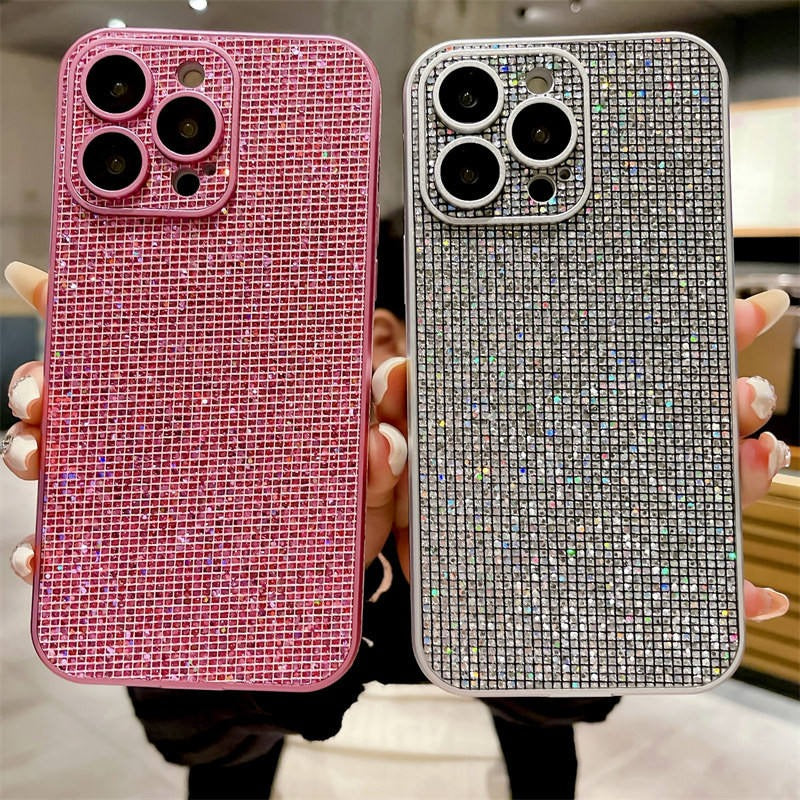 Diamond Glitter Case with Build in Camera lens
