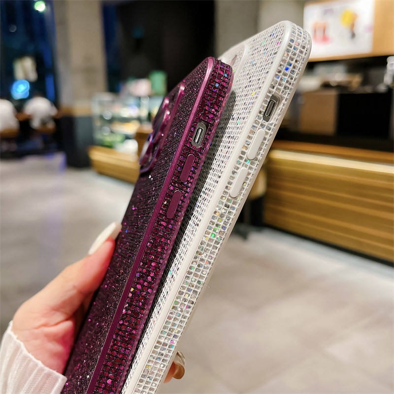 Diamond Glitter Case with Build in Camera lens