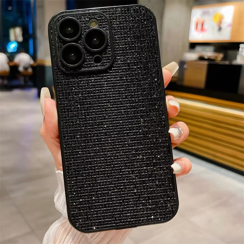 Diamond Glitter Case with Build in Camera lens