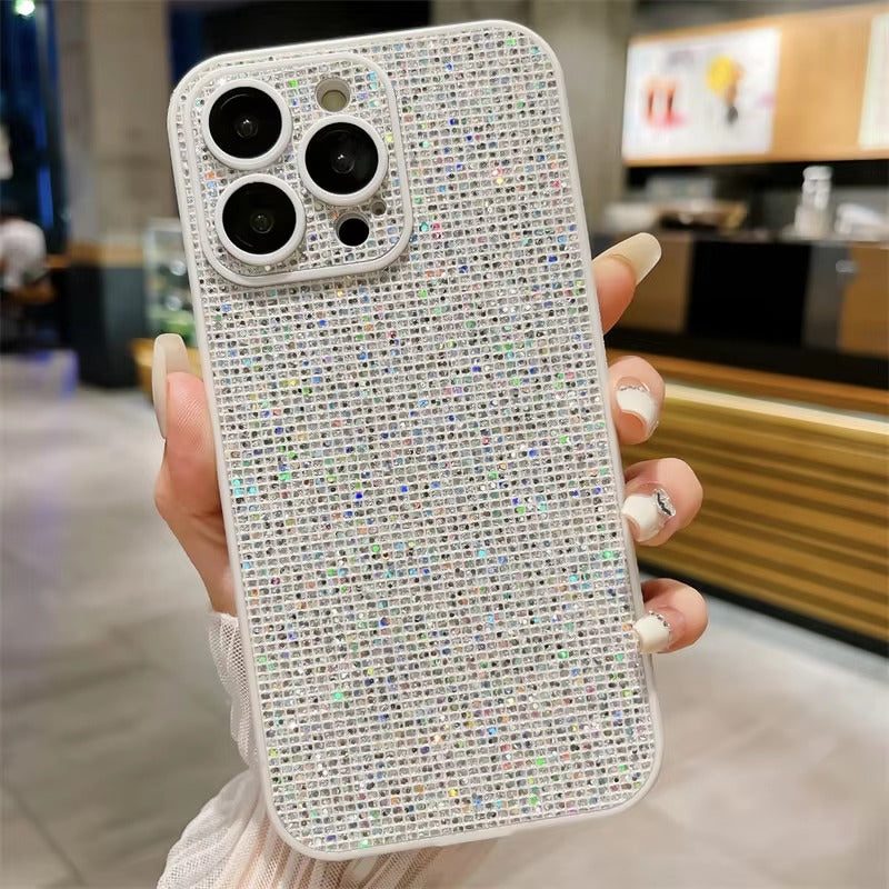Diamond Glitter Case with Build in Camera lens