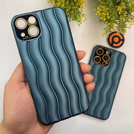 Curl shape case with Built-in Lens Protection