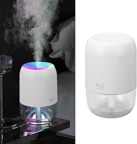 Travel-Friendly H2O D988 RGB LED Essential Oil Diffuser & Humidifier-for Home, Office, and Car