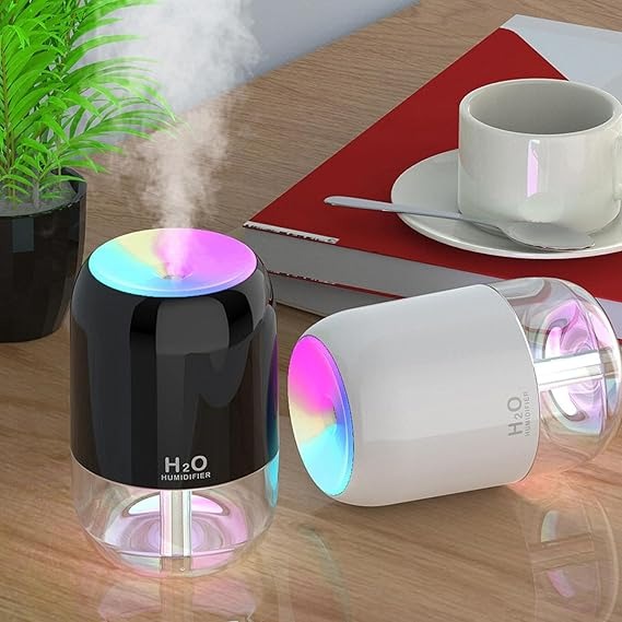 Travel-Friendly H2O D988 RGB LED Essential Oil Diffuser & Humidifier-for Home, Office, and Car