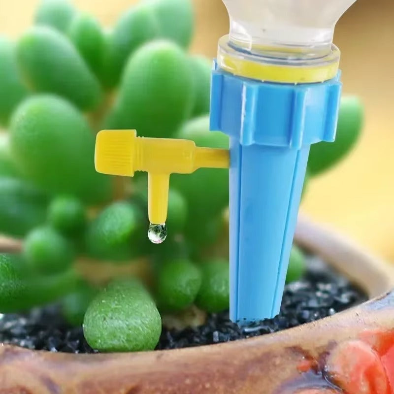 Automatic plant water dripping spikes