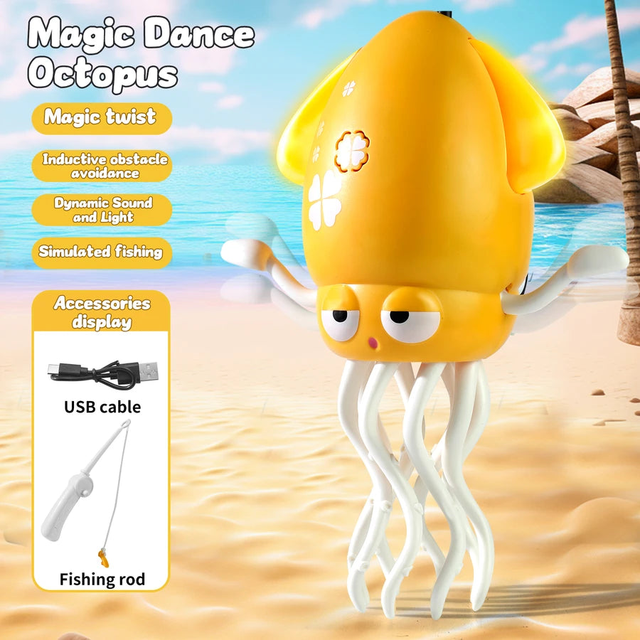 Electric Dancing Octopus Toy with Smart Obstacle Sensor