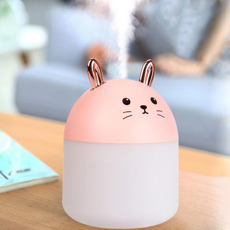 Cute Cat Shape Portable Humidifier A11 Perfect for Desk, Travel, Car & Office