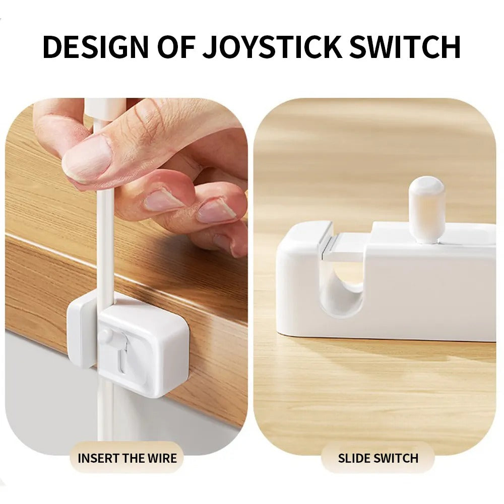 Magnetic Cable Organizer Clip – Desk Mount for Charging Cables