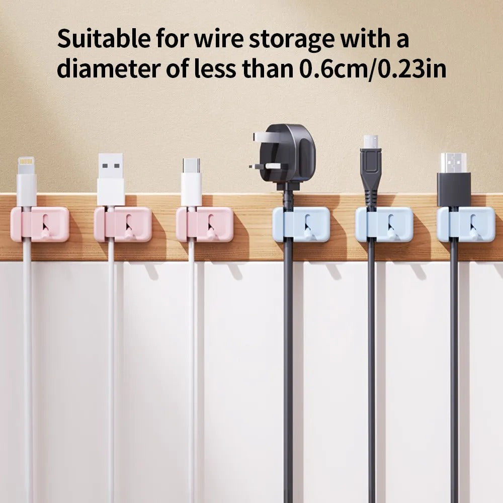 Magnetic Cable Organizer Clip – Desk Mount for Charging Cables