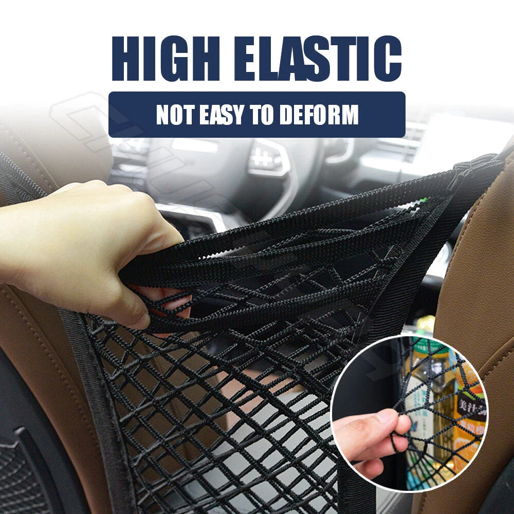 3 Layer Seat Storage Net & Barrier For Car Organizer