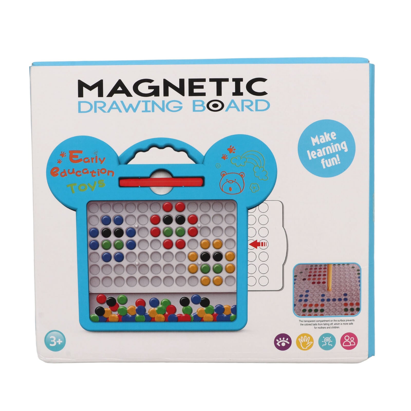 Educational Cat Style Magnetic Beads Drawing Board