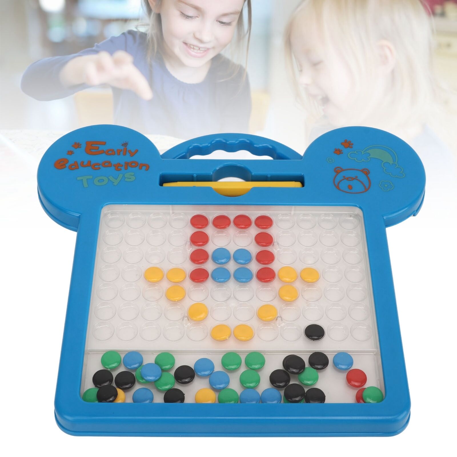 Educational Cat Style Magnetic Beads Drawing Board