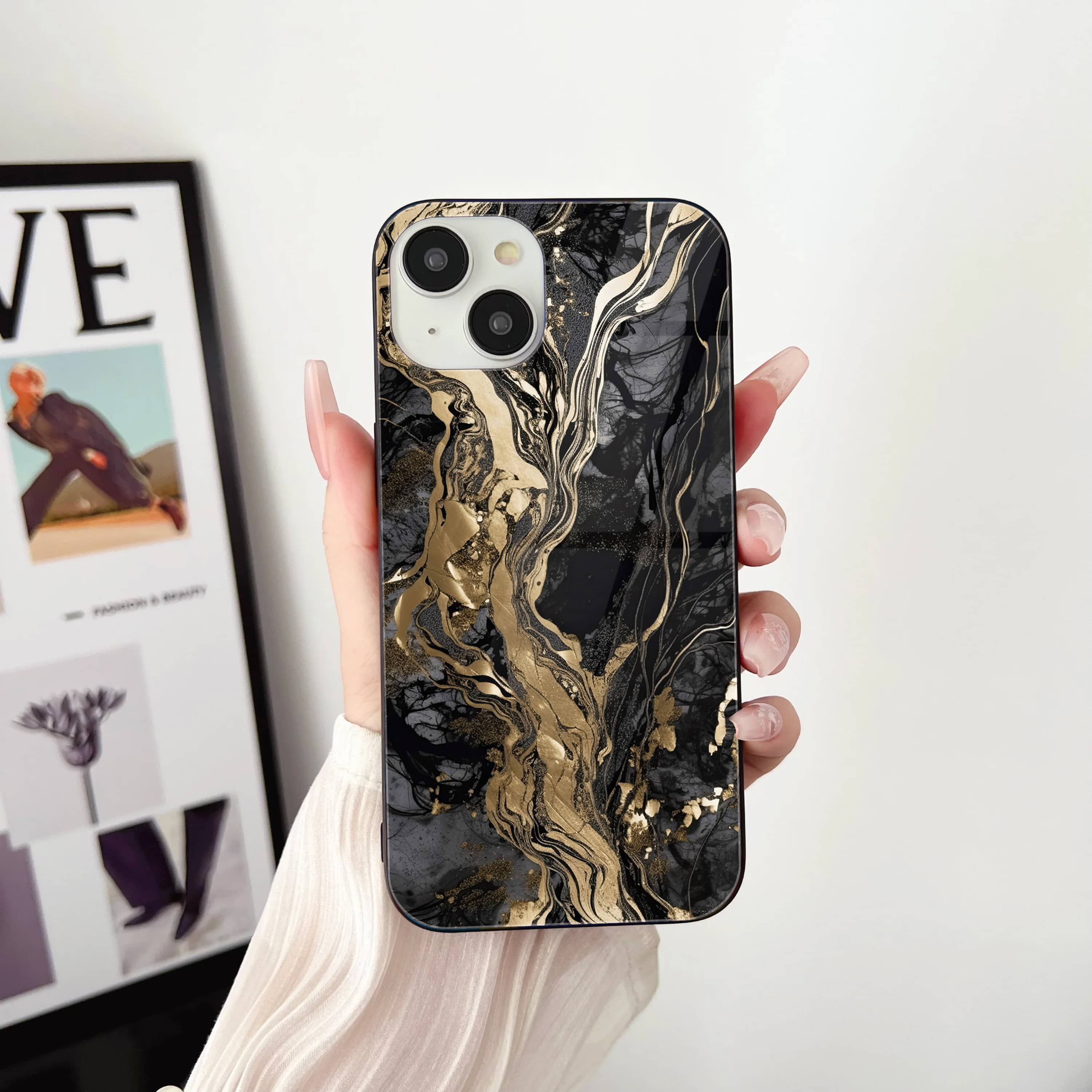 Liquid Marble  Series- HQ Ultra Shine Premium Glass Phone Case All Models