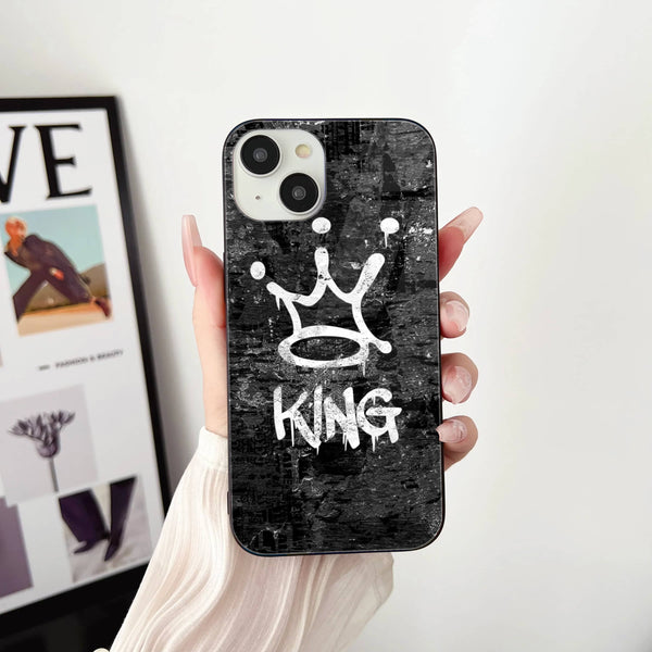 King Design 8 - HQ Ultra Shine Premium Glass Phone Case All Models