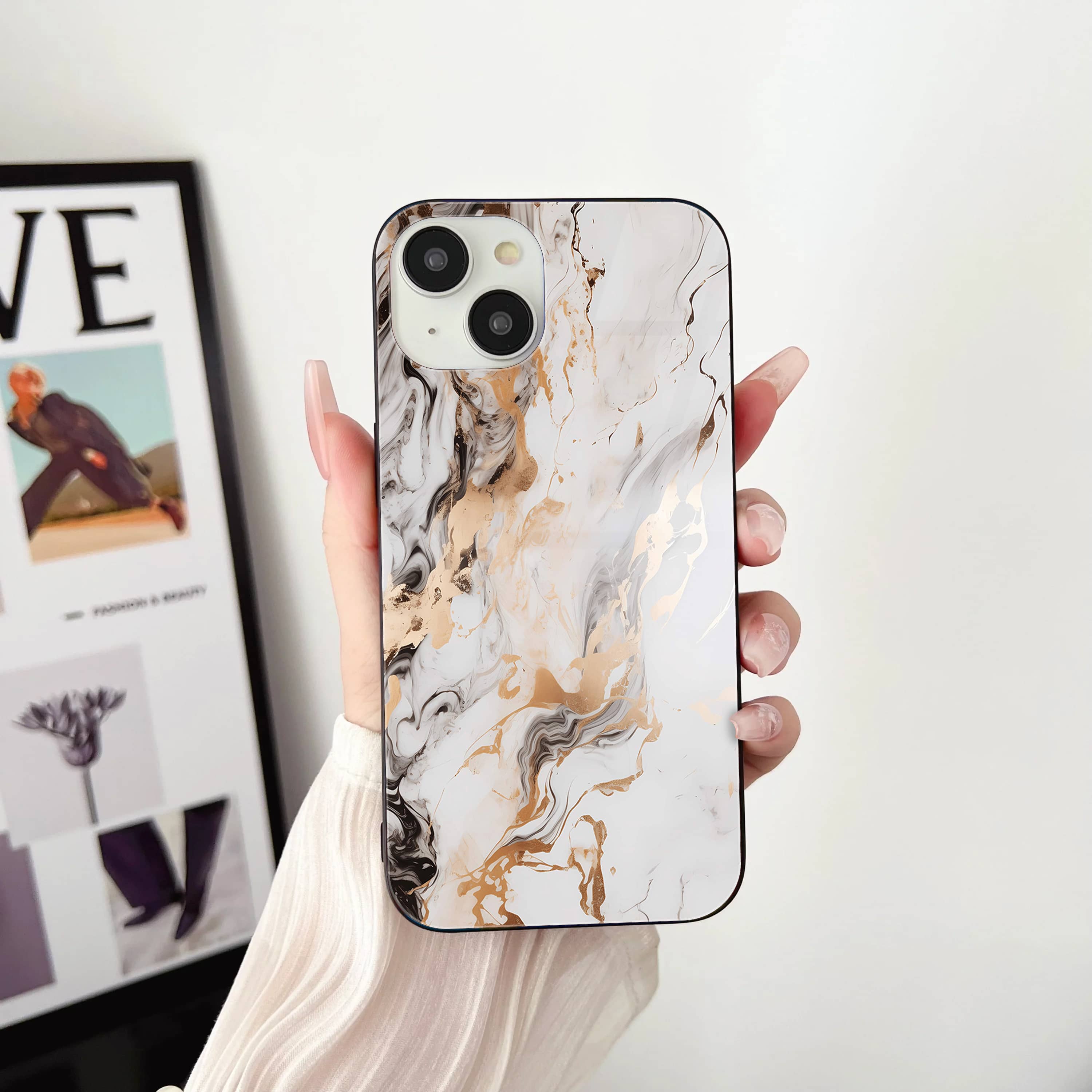 Liquid Marble  Series- HQ Ultra Shine Premium Glass Phone Case All Models