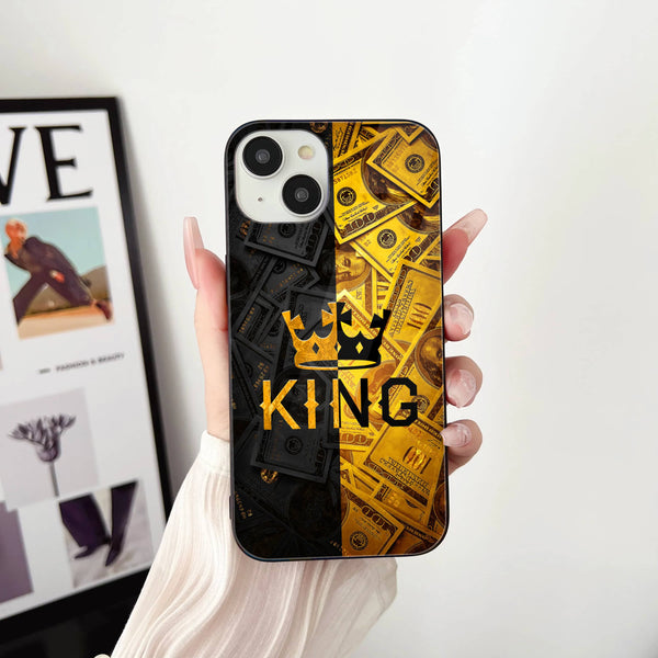 King Design 9 - HQ Ultra Shine Premium Glass Phone Case All Models