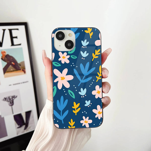 Colorful Flowers - HQ Ultra Shine Premium Glass Phone Case All Models