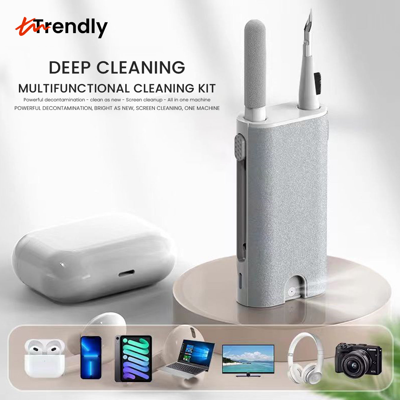 5 in 1 Multi functional Microfiber Spray + Cleaning Pen kit for All Devices